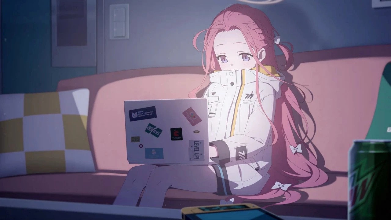Probably some anime writing some code
